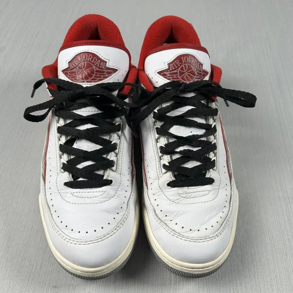 Vintage Air Jordan 2 Retro Low Python White Fire Red Men FD0383-161 US 10.5